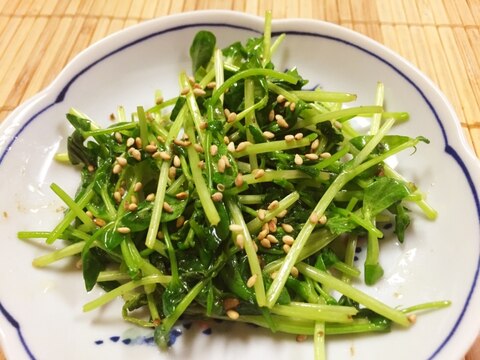 シャキシャキ！豆苗のバター醤油炒め